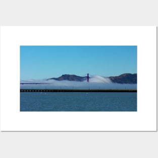 Golden Gate Bridge in Fog, San Francisco Posters and Art